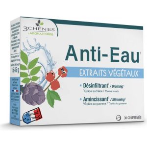 3 CHENES ANTI EAU EXTRAITS VEGETAUX 30 COMPRIMES