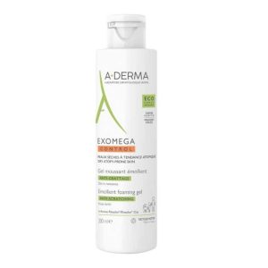 ADERMA EXOMEGA CONTROL GEL MOUSSANT EMOLLIENT VISAGE CORPS 200 ML