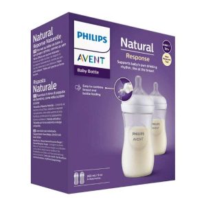 AVENT NATURAL RESPONSE PACK 2 BIBERONS 1MOIS+ 260ML