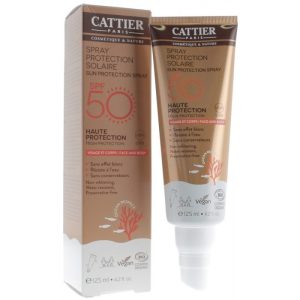 CATTIER SPRAY PROTECTION SOLAIRE SPF 50 - 125 ML