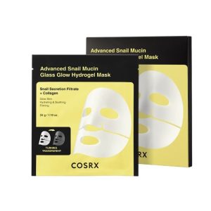 COSRX ADVANCED SNAIL MUCIN GLASS GLOW HYDROGEL MASK PACK DE 3