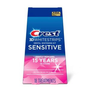 CREST 3D WHITESTRIPS SENSITIVE BRIGHT 18 TREATMENTS 36 STRIPS