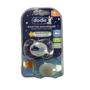 DODIE SUCETTE ANATOMIQUE NUIT SYMMETRICAL SOOTHERS A36 +6M