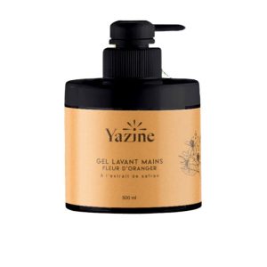 YAZINE GEL LAVANT MAIN FLEUR D'ORANGER ET EXTRAIT DE SAFRAN 500 ML